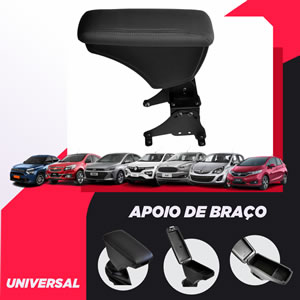 Apoio Descanso Encosto de Braço Universal para Carros - Articulado, Porta-caneta, Porta-objetos com dois compartimentos