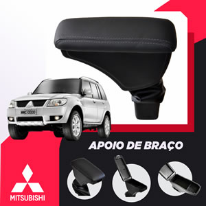Apoio Descanso Encosto de Braço para MITSUBISHI - Articulado, Porta-caneta, Porta-objetos com dois compartimentos