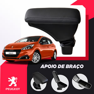 Apoio Descanso Encosto de Braço para PEUGEOT - Articulado, Porta-caneta, Porta-objetos com dois compartimentos
