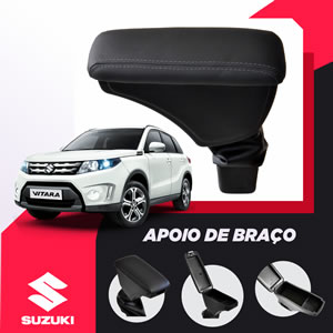 Apoio Descanso Encosto de Braço para SUZUKI - Articulado, Porta-caneta, Porta-objetos com dois compartimentos
