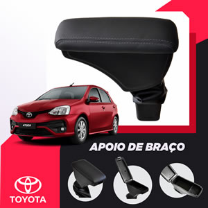 Apoio Descanso Encosto de Braço para TOYOTA - Articulado, Porta-caneta, Porta-objetos com dois compartimentos